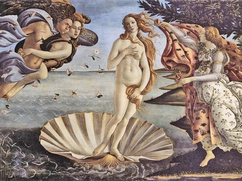 1445-Sandro Botticelli, Alessandro Filipepi - Nascita di Venere - Galleria degli Uffizi, Firenze